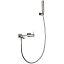 Kit grifo de ducha monomando Toscana niquel cepillado de Imex